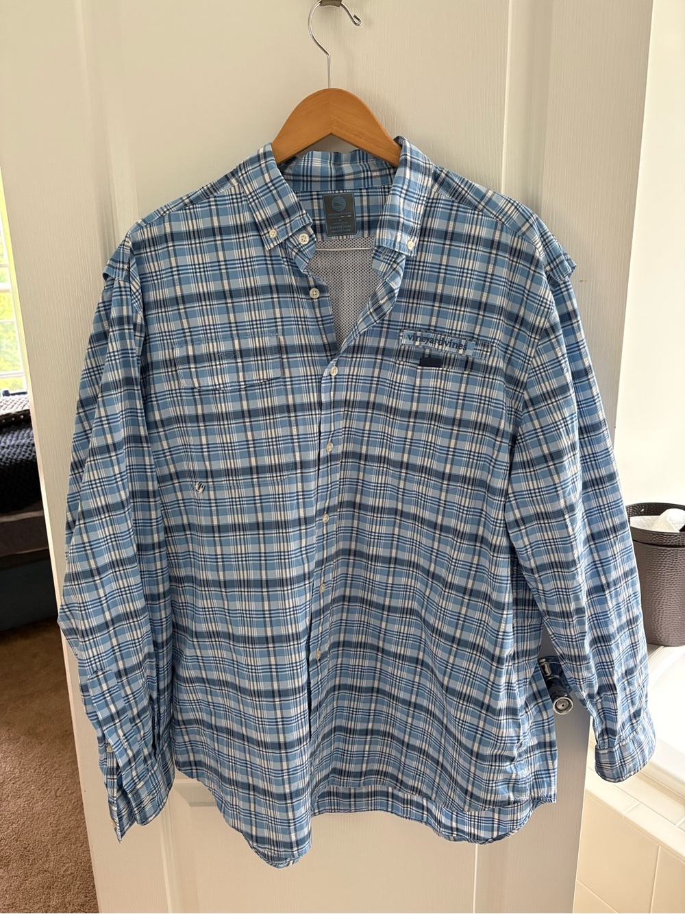 Vineyard Vines Harbor Shirt  Light Blue Plaid Button-Down Shirt